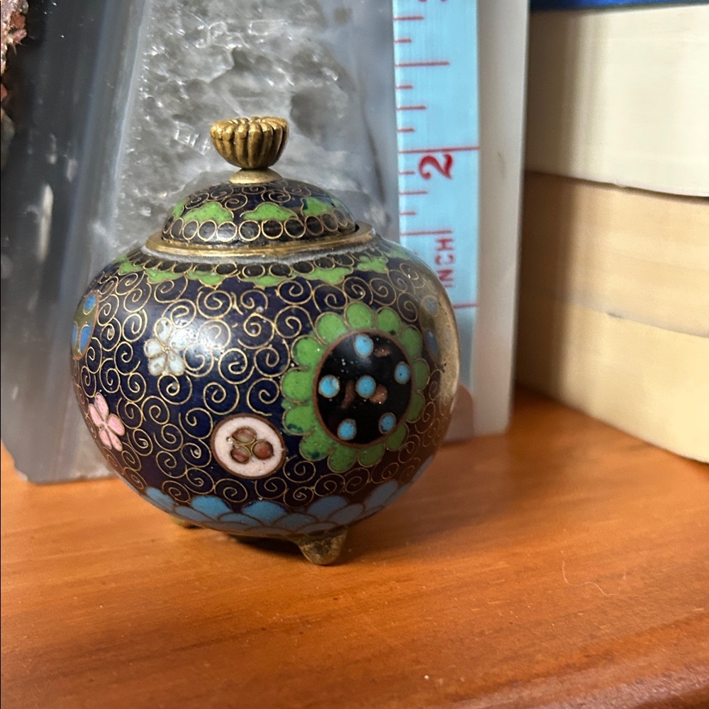 Antique Japanese Cloisonné jar - Picture 4 of 5